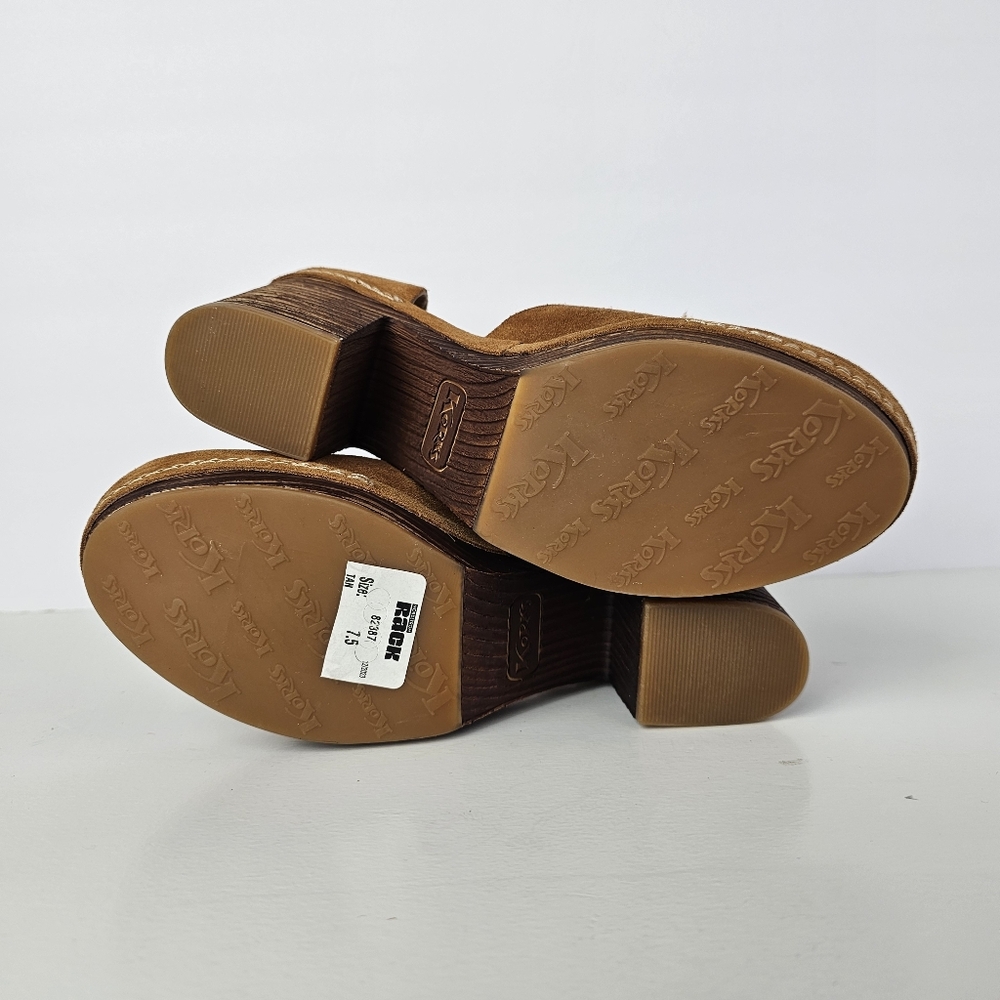 NEW - Comfort Walking Clogs - Kork-Ease - Tan Suede - Women's - 7.5 - Picture 3 of 16